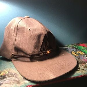 Flat brim hat